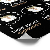 Things I Do In My Spare Time Chipmunk Lover Funny Poster (Ecke)