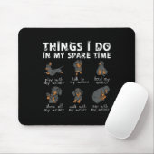 Things I Do In My Spare Time Dachshund Cute Weiner Mousepad (Mit Mouse)