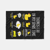 Things I Do In My Spare Time Ducks Love Cute Duck  Fleecedecke (Vorderseite (Horizontal))