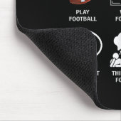 Things I Do In My Spare Time Football Lover Funny  Mousepad (Ecke)