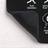 Things I Do In My Spare Time Funny Baseball Player Mousepad (Ecke)