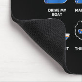 Things I Do In My Spare Time Funny Boating Boat En Mousepad (Ecke)