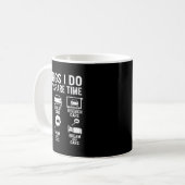 Things I Do In My Spare Time Funny Car Enthusiast  Kaffeetasse (Vorderseite Links)