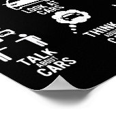 Things I Do In My Spare Time Funny Car Enthusiast  Poster (Ecke)