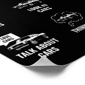 Things I Do In My Spare Time Funny Car Guy Car Ent Poster (Ecke)