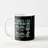 Things I Do In My Spare Time - Funny Car Lover Kaffeetasse (Links)