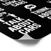 Things I Do In My Spare Time Funny Car Lovers For Poster (Ecke)