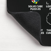Things I Do In My Spare Time Funny Cube Puzzle Spe Mousepad (Ecke)