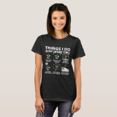 Things I Do In My Spare Time Funny Cube Puzzle Spe T-Shirt (Vorne ganz)