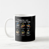 Things I Do In My Spare Time Funny Fishing Kaffeetasse (Links)