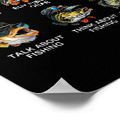 Things I Do In My Spare Time Funny Fishing  Poster (Ecke)