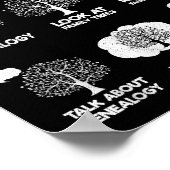 Things I Do In My Spare Time Funny Genealogy Poster (Ecke)