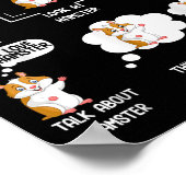 Things I Do In My Spare Time Funny Hamster Pet Lov Poster (Ecke)