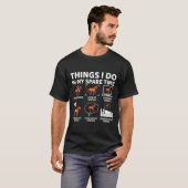 Things I Do In My Spare Time Funny Horse Lover Equ T-Shirt (Vorne ganz)