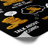 Things I Do In My Spare Time Funny Numismatics Coi Poster (Ecke)