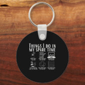 Things I Do In My Spare Time Funny Travel Adventur Schlüsselanhänger (Vorderseite)