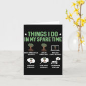 Things I Do In My Spare Time Genealogy Ancestry Ge Karte (Gelbe Blume)