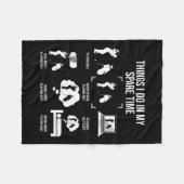 Things I Do In My Spare Time, Golf Player  Fleecedecke (Vorderseite (Horizontal))