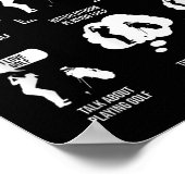 Things I Do In My Spare Time, Golf Player  Poster (Ecke)