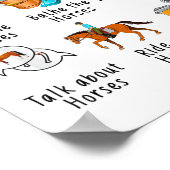 Things I Do In My Spare Time Horse  Poster (Ecke)