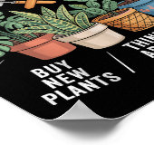Things I Do In My Spare Time Houseplant Gardening Poster (Ecke)