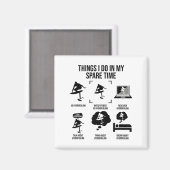 Things I Do In My Spare Time - Hydrofoiling  Magnet (Vorderseite/Rückseite)