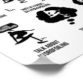 Things I Do In My Spare Time - Hydrofoiling Poster (Ecke)