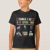 Things I Do In My Spare Time - MTB Mountain Bike T-Shirt (Vorderseite)