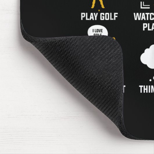 Things I Do In My Spare Time Play Golf Mousepad (Ecke)