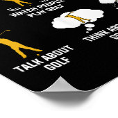 Things I Do In My Spare Time Play Golf  Poster (Ecke)