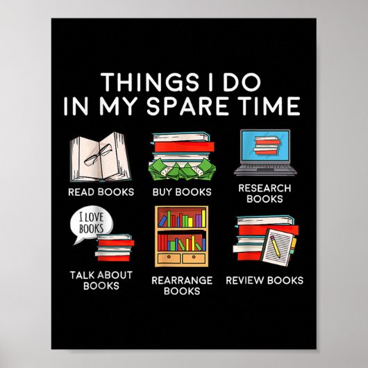 Things I Do In My Spare Time Poster (Vorne)