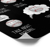 Things I Do In My Spare Time Shirt Funny Baseball Poster (Ecke)