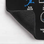 Things I Do In My Spare Time Soccer Funny Soccer P Mousepad (Ecke)