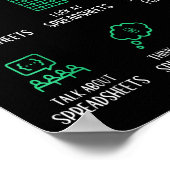 Things I Do In My Spare Time Spreadsheets Accounta Poster (Ecke)