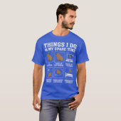 Things I Do In My Spareime Capybara Funny Capybara T-Shirt (Vorne ganz)