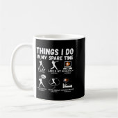 Things I Do Spare Time Baseball Funny Player Men W Kaffeetasse (Links)