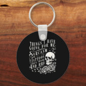 Things I Have Going For Me Sarcasm Tattoo Thick Th Schlüsselanhänger (Vorderseite)