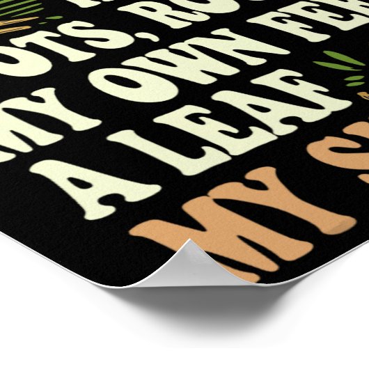 Things I Trip On While Hiking Roots Rocks My Own F Poster (Ecke)