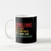 Things I Want Car Parts More Bigger Garage Mechani Kaffeetasse (Links)