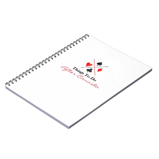 Things To Do After Canasta Notizblock (Linke Seite)