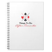 Things To Do After Canasta Notizblock (Vorderseite)
