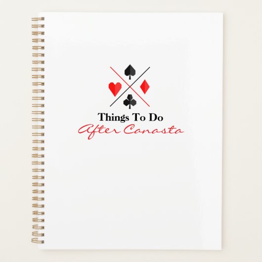 Things To Do After Canasta Planer (Vorderseite)