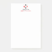 Things To Do After Canasta Post-it Klebezettel (Vorderseite)