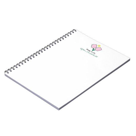 Things To Do After Pickleball Notizblock (Linke Seite)