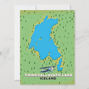 Thingvallavatn-See Island Reise Karte