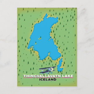 Thingvallavatn-See Island Reise Karte