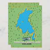 Thingvallavatsee Island Reiseplan (Vorne/Hinten)