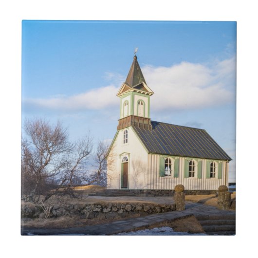 Thingvellir-Nationalpark in Island Fliese (Vorderseite)