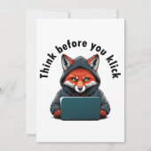 Think before you click - Cyber Security Einladung (Vorderseite)