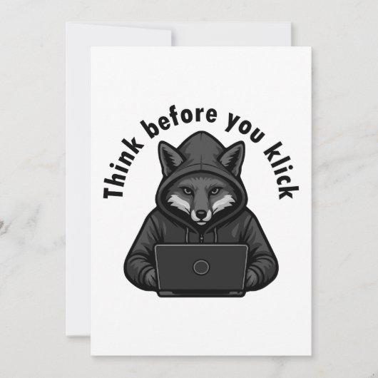 Think before you click - Cyber Security Einladung (Vorderseite)